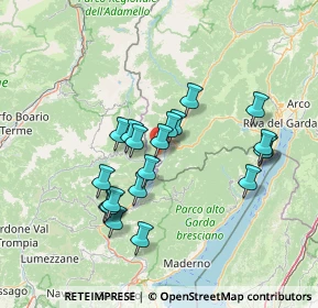 Mappa Via Giovanni Segantini, 38089 Storo TN, Italia (12.7215)