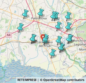 Mappa Via Dai Novai, 33052 Cervignano del Friuli UD, Italia (6.86842)