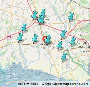 Mappa Via Dai Novai, 33052 Cervignano del Friuli UD, Italia (6.66429)