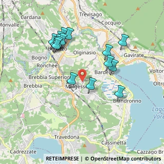Mappa Via Fontanelle, 21020 Malgesso VA, Italia (1.88125)