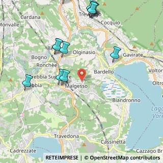 Mappa Via Fontanelle, 21020 Malgesso VA, Italia (2.68385)