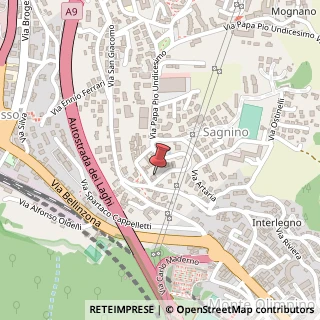 Mappa Via Giordano Bruno, 3, 22100 Como, Como (Lombardia)