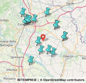 Mappa 31028 Vazzola TV, Italia (7.315)