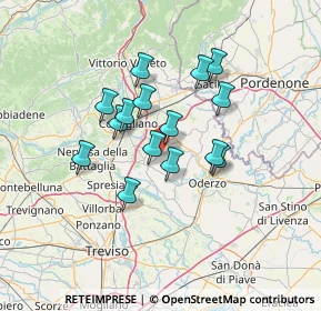 Mappa 31028 Vazzola TV, Italia (10.49867)