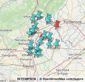 Mappa 31028 Vazzola TV, Italia (10.539)