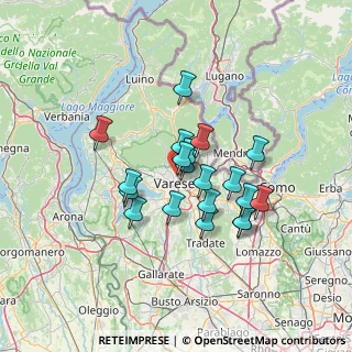 Mappa Via D. Montorfano, 21100 Varese VA, Italia (10.498)