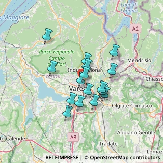 Mappa Via D. Montorfano, 21100 Varese VA, Italia (5.34188)