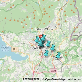 Mappa Via D. Montorfano, 21100 Varese VA, Italia (2.05636)