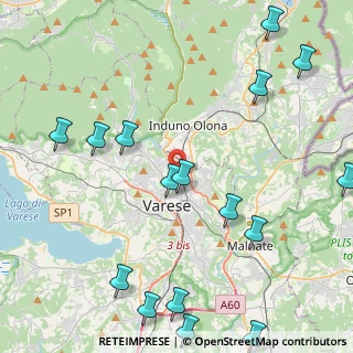 Mappa Via D. Montorfano, 21100 Varese VA, Italia (5.68375)