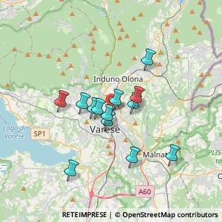 Mappa Via D. Montorfano, 21100 Varese VA, Italia (2.87)
