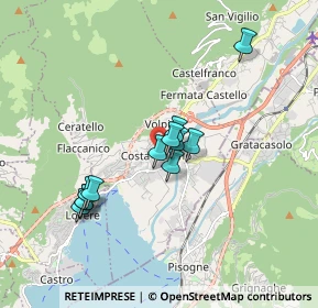 Mappa Via F.lli Pellegrini, 24062 Costa Volpino BG, Italia (1.47167)