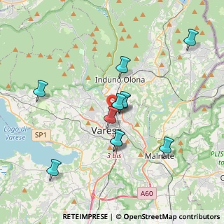 Mappa Via Guido Reni, 21100 Varese VA, Italia (3.36636)