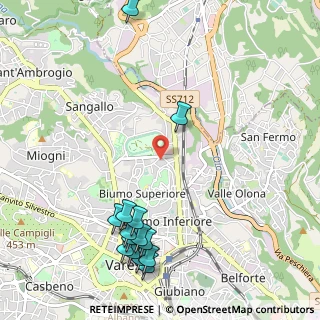Mappa Via Guido Reni, 21100 Varese VA, Italia (1.32786)