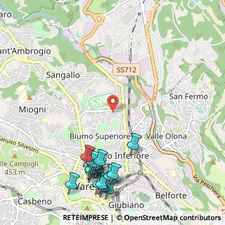 Mappa Via Guido Reni, 21100 Varese VA, Italia (1.37765)