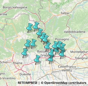 Mappa 36020 Solagna VI, Italia (10.75647)