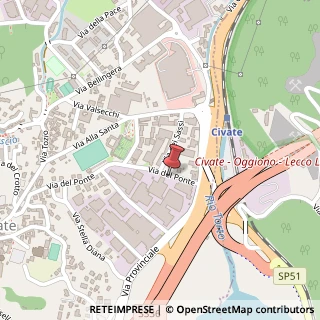 Mappa Via del Ponte, 40, 23862 Civate, Lecco (Lombardia)