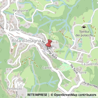 Mappa Via Don Luigi Rota, 111, 24037 Rota d'Imagna, Bergamo (Lombardia)