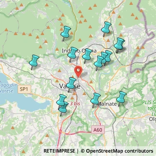Mappa Via Emma Macchi Zonda, 21100 Varese VA, Italia (3.734)