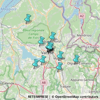 Mappa Via Emma Macchi Zonda, 21100 Varese VA, Italia (4.46286)