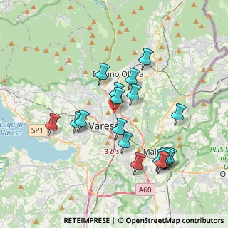 Mappa Via Filippo Turati, 21100 Varese VA, Italia (3.57222)