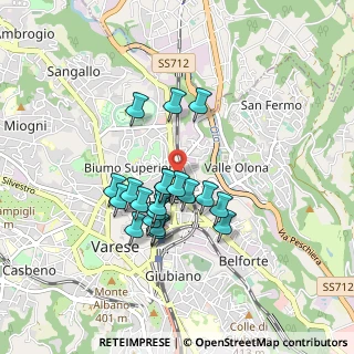 Mappa Via Filippo Turati, 21100 Varese VA, Italia (0.709)