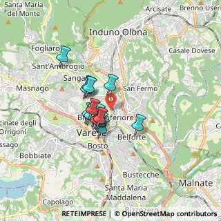 Mappa Via Filippo Turati, 21100 Varese VA, Italia (1.11333)