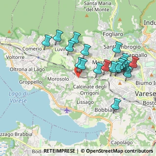 Mappa Via Antonio Fogazzaro, 21020 Casciago VA, Italia (1.8755)