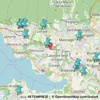 Mappa Via Antonio Fogazzaro, 21020 Casciago VA, Italia (2.85583)