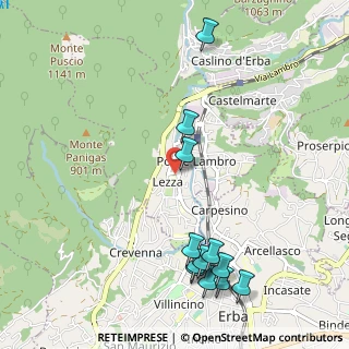 Mappa Via Cristoforo Colombo, 22037 Ponte Lambro CO, Italia (1.2325)