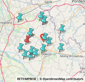 Mappa Via del Commercio, 31043 Fontanelle TV, Italia (6.46471)