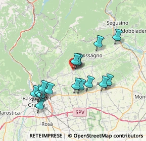 Mappa Via Molinetto, 31017 Crespano del Grappa TV, Italia (7.05167)