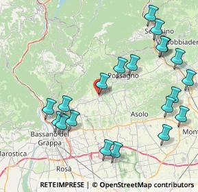 Mappa Via Molinetto, 31017 Crespano del Grappa TV, Italia (9.621)