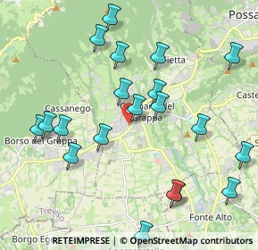 Mappa Via Molinetto, 31017 Crespano del Grappa TV, Italia (2.2145)