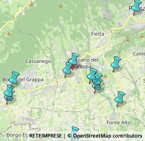 Mappa Via Molinetto, 31017 Crespano del Grappa TV, Italia (2.46833)