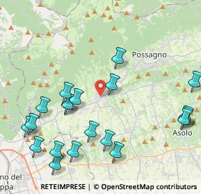 Mappa Via Molinetto, 31017 Crespano del Grappa TV, Italia (4.918)