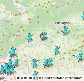 Mappa Via Molinetto, 31017 Crespano del Grappa TV, Italia (6.632)