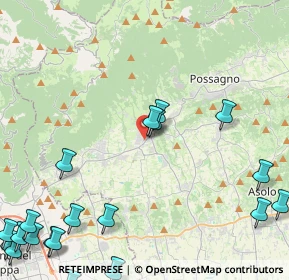 Mappa Via Molinetto, 31017 Crespano del Grappa TV, Italia (6.6955)