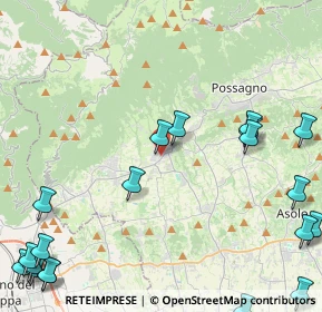 Mappa Via Molinetto, 31017 Crespano del Grappa TV, Italia (6.5955)