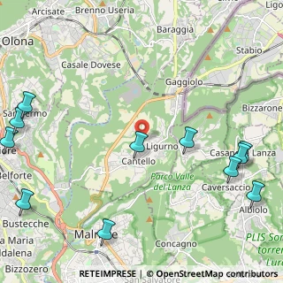 Mappa Via Madonna di Campagna, 21050 Cantello VA, Italia (3.09818)