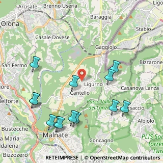 Mappa Via Madonna di Campagna, 21050 Cantello VA, Italia (2.41462)