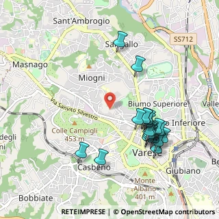 Mappa Via L. Brambilla, 21100 Varese VA, Italia (1.003)