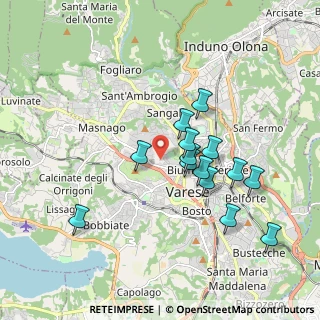 Mappa Via L. Brambilla, 21100 Varese VA, Italia (1.65643)
