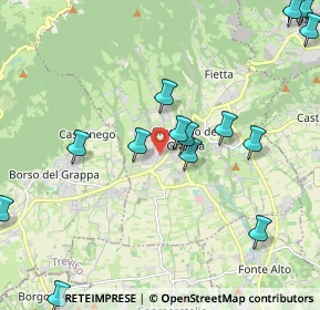Mappa Via Antonio Canova, 31017 Pieve del Grappa TV, Italia (2.45286)