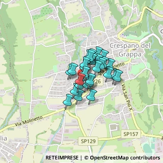 Mappa Via Antonio Canova, 31017 Pieve del Grappa TV, Italia (0.22069)