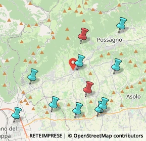Mappa Via Antonio Canova, 31017 Pieve del Grappa TV, Italia (4.65818)