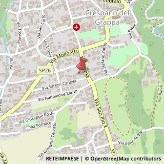 Mappa Via Sartori Canova, 2, 31017 Pieve del Grappa, Treviso (Veneto)