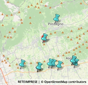 Mappa Via Colli, 31017 Paderno del Grappa TV, Italia (5.03)