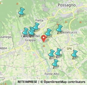 Mappa Via Colli, 31017 Paderno del Grappa TV, Italia (1.76)