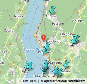 Mappa Via Pianzera, 28028 Pettenasco NO, Italia (2.66235)