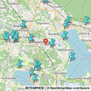 Mappa Via Giuseppe Mazzini, 21020 Bregano VA, Italia (2.9265)